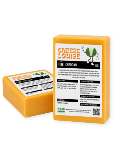 100% Vegan Catering Cheese [1kg] – Cheddar