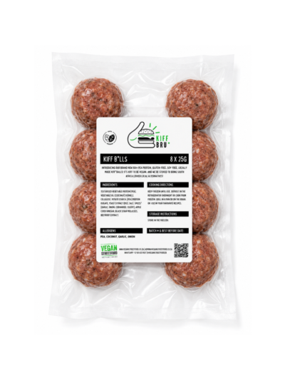 Kiff Bru Meatballs – 100% Pea Protein Balls (Soy free & Gluten free)